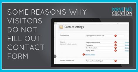 reasons why visitors do not fill out contact form